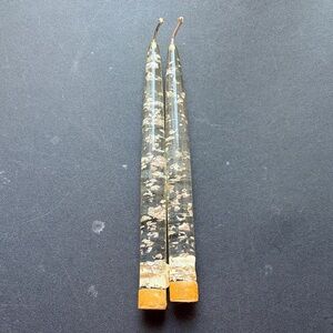Lucite Clear Glass Candles